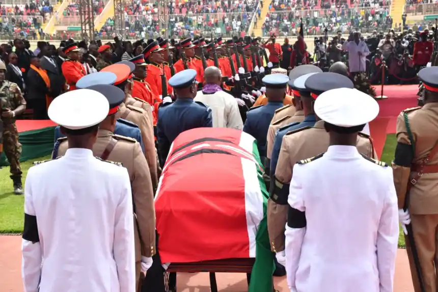 Railas body arrives at Nyayo stadium