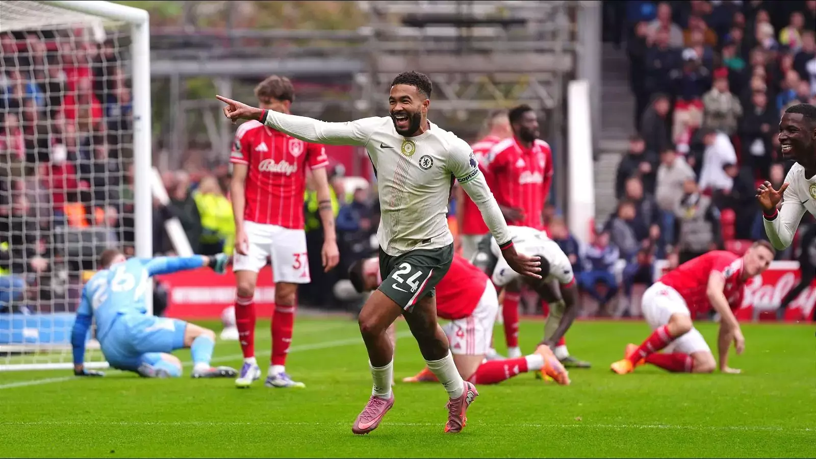 Chelsea s reece james celebrates scoring 18 october