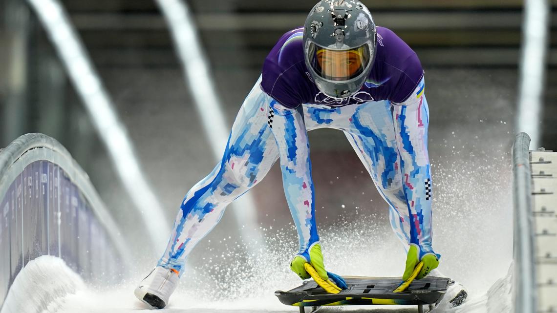 IOC Bans Ukrainian Skeleton Racer’s Helmet, Allows Black Armband