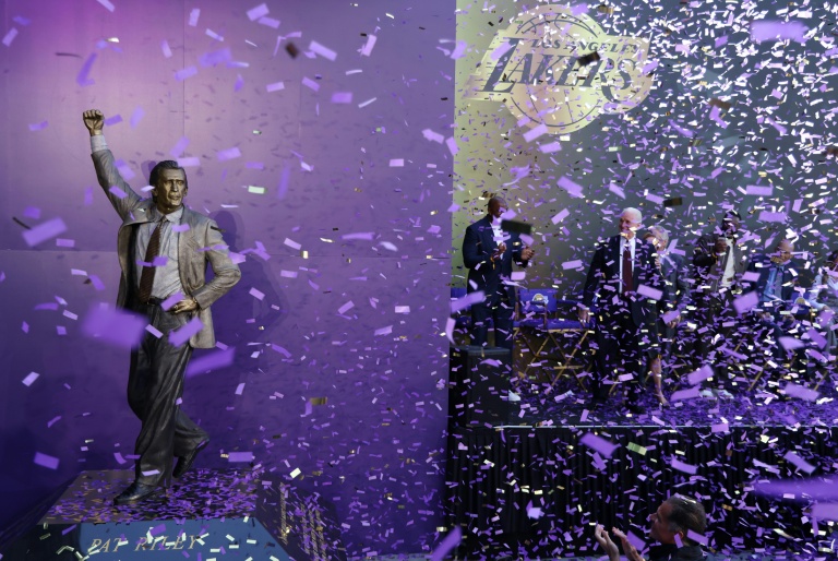 Lakers Honor Pat Riley With Statue Outside Crypto.com Arena