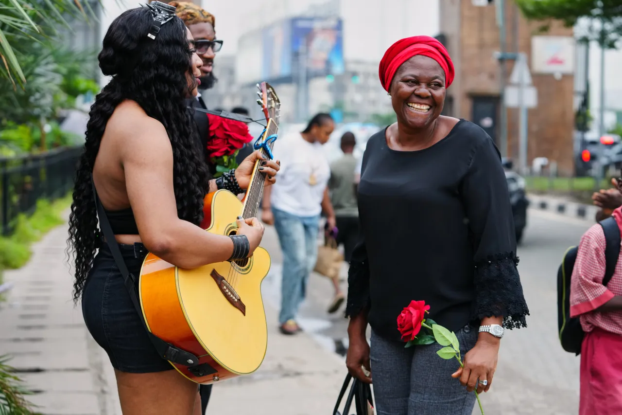 Musician Brings Surprise Serenades to Lagos Streets
