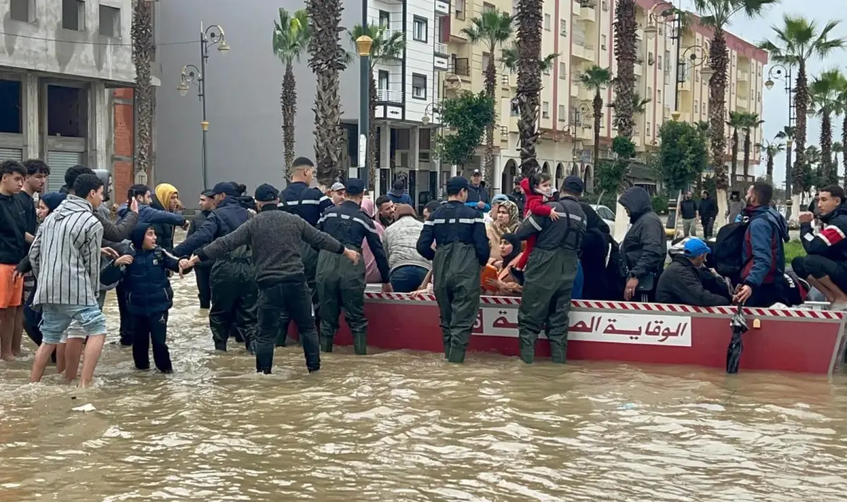 Evakuiraha nad 50 hiladi v maroko zaradi risk ot navodnenia v grad ksar el kebir