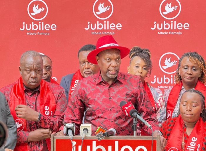Jubilee Party Insists on Transparent Process for 2027 Presidential Flag Bearer