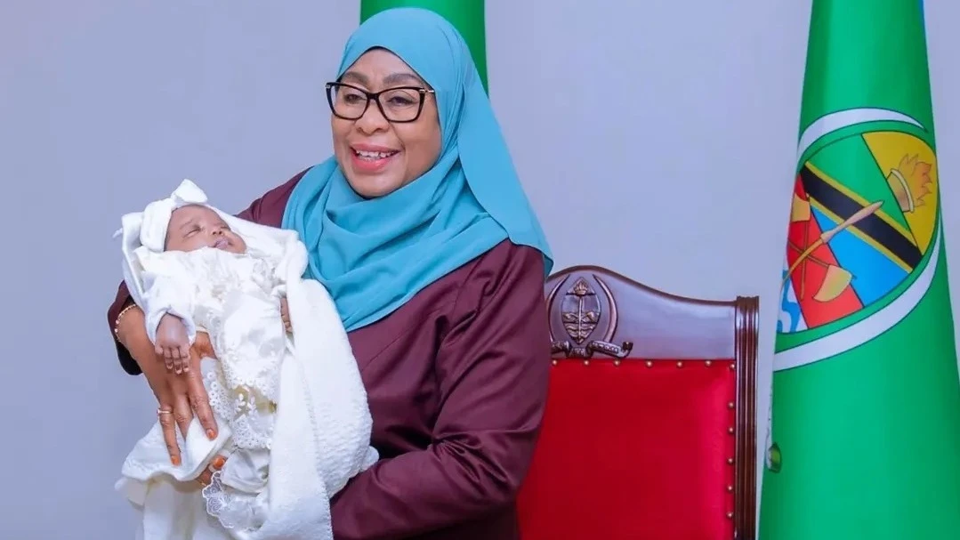 Tanzania’s President Samia Suluhu Hassan Adopts Rescued Infant, Names Her Grace Samia Suluhu