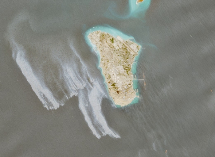 Satellite images show likely oil slick off Iran’s Kharg Island