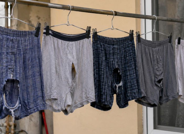 Why some men end up wearing torn underwears