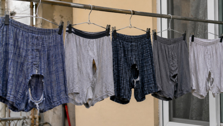 Why some men end up wearing torn underwears
