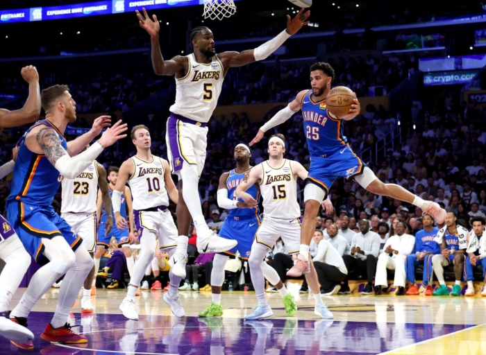 OKC Thunder bury LA Lakers to take 3 0 NBA Playoff series lead