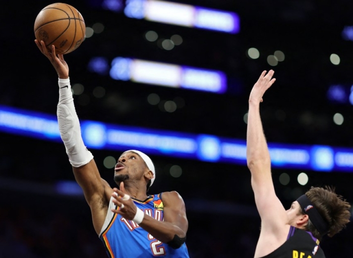 Thunder outlasts Lakers in Game 4 to complete NBA playoff sweep