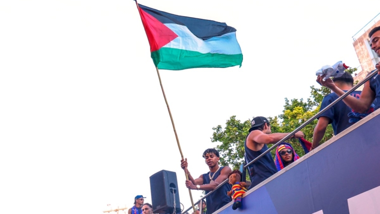 Lamine Yamal’s Palestine flag wave hailed by fans, activists and athletes