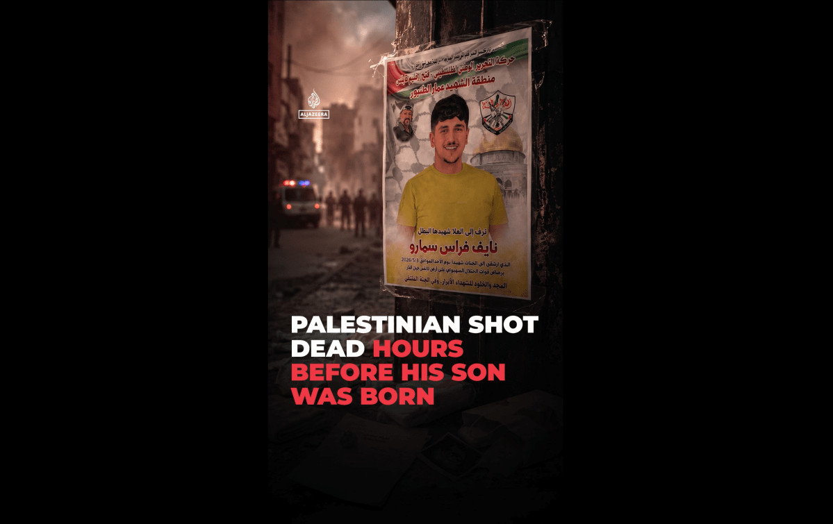 The Palestinian shot dead hours before his son was born
