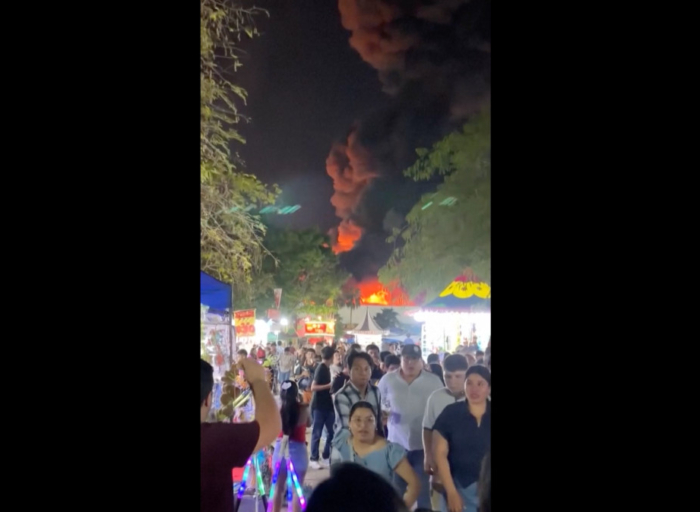 Huge fire at Mexican fair kills five people