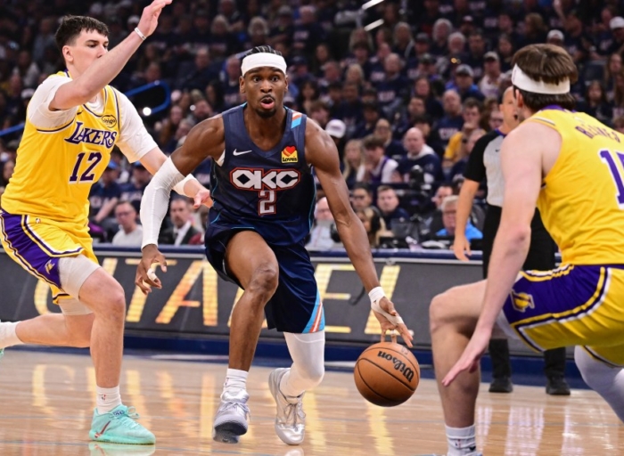 Thunder pull away from Lakers in NBA playoffs, while Pistons down Cavs