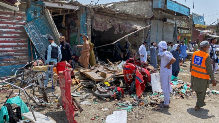 At least nine people killed in explosion at Pakistan market